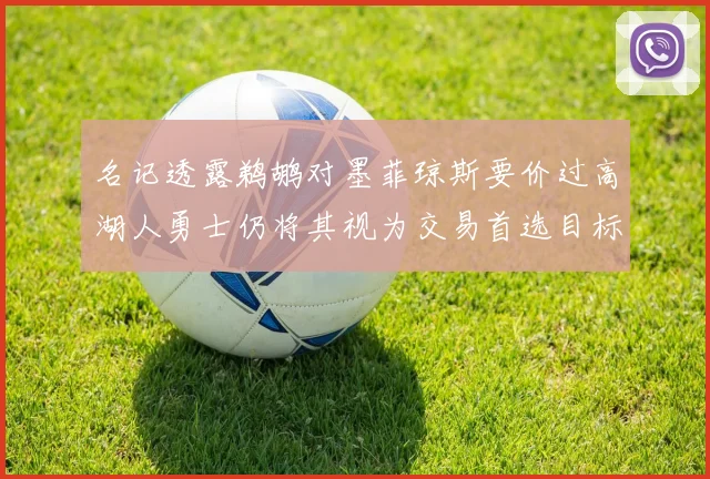 名记透露鹈鹕对墨菲琼斯要价过高湖人勇士仍将其视为交易首选目标