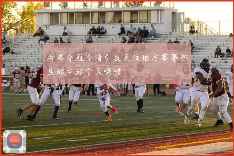 海港夺冠冷清引发关注地方赛事热度超中超令人唏嘘