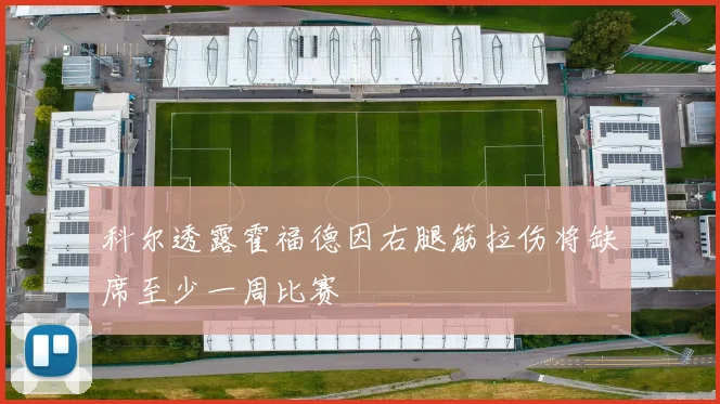 科尔透露霍福德因右腿筋拉伤将缺席至少一周比赛